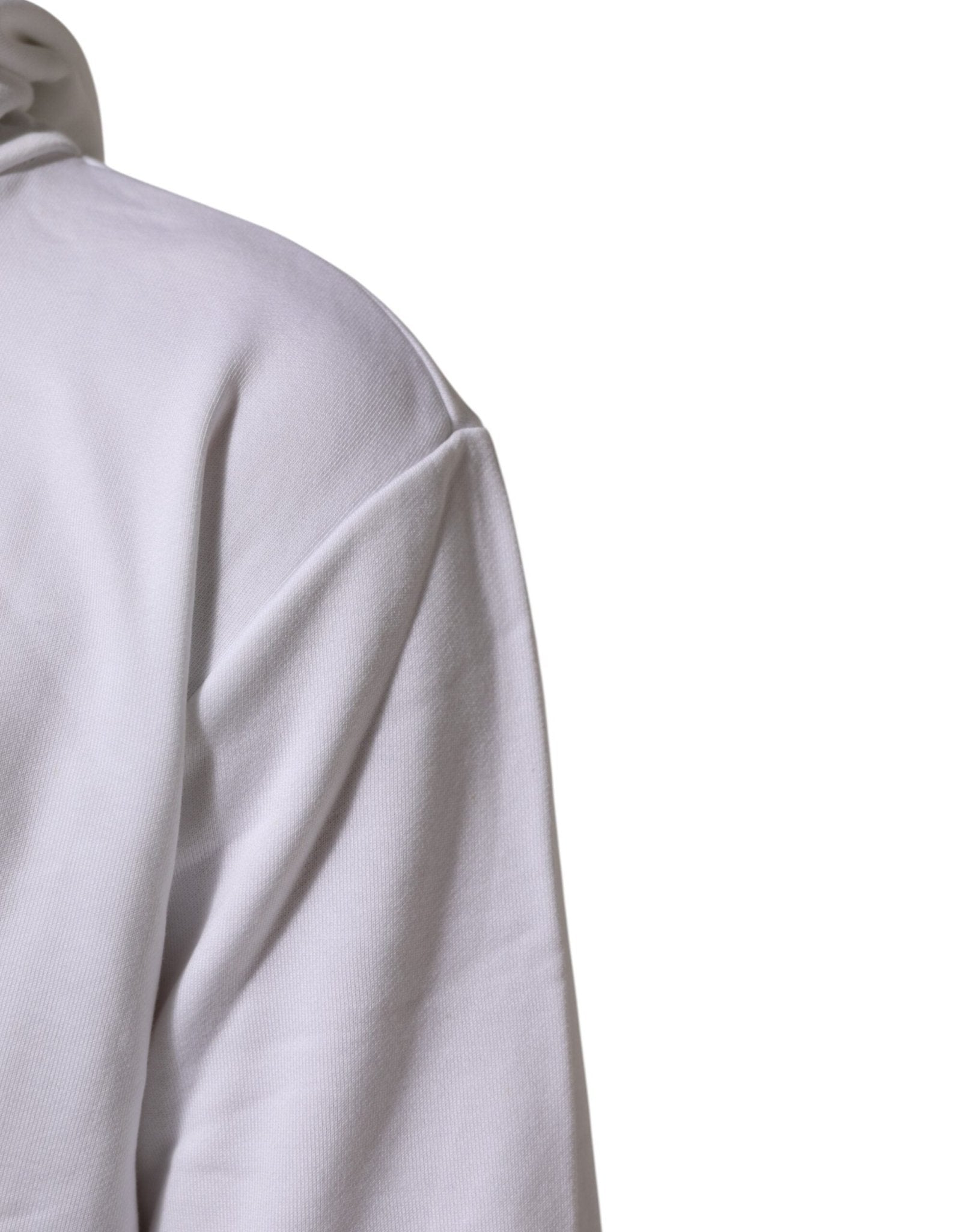 Dolce & Gabbana White Sacred Heart Hooded Sweatshirt Sweater - RIMODA