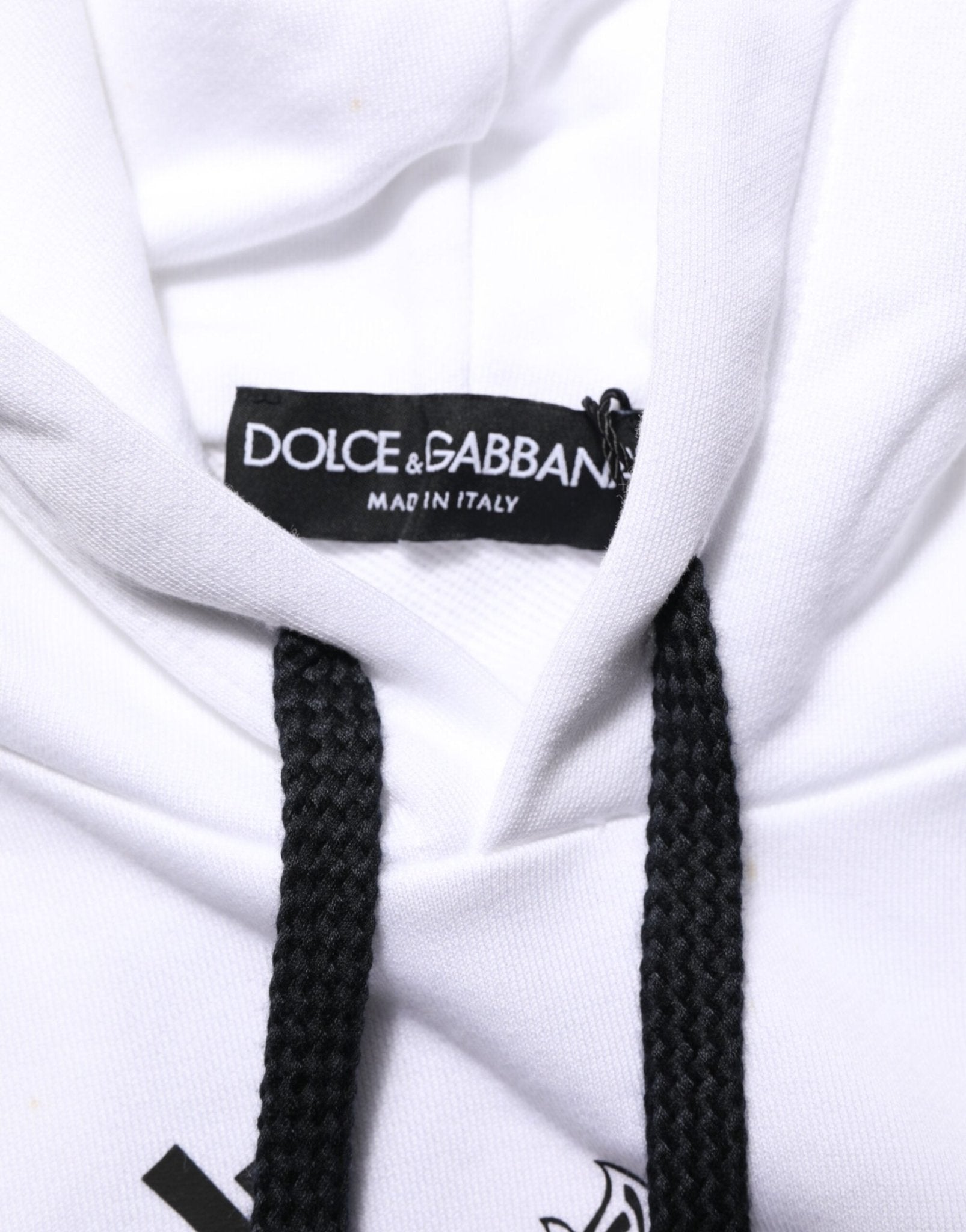 Dolce & Gabbana White Sacred Heart Hooded Sweatshirt Sweater - RIMODA
