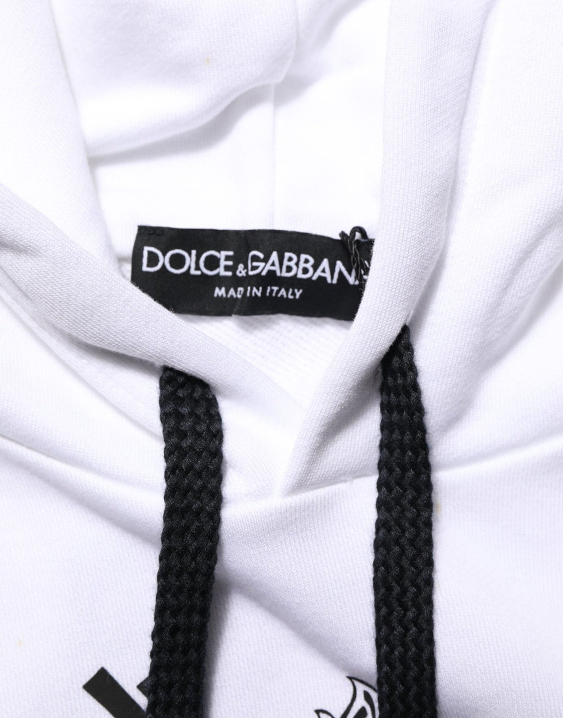 Dolce & Gabbana White Sacred Heart Hooded Sweatshirt Sweater - RIMODA