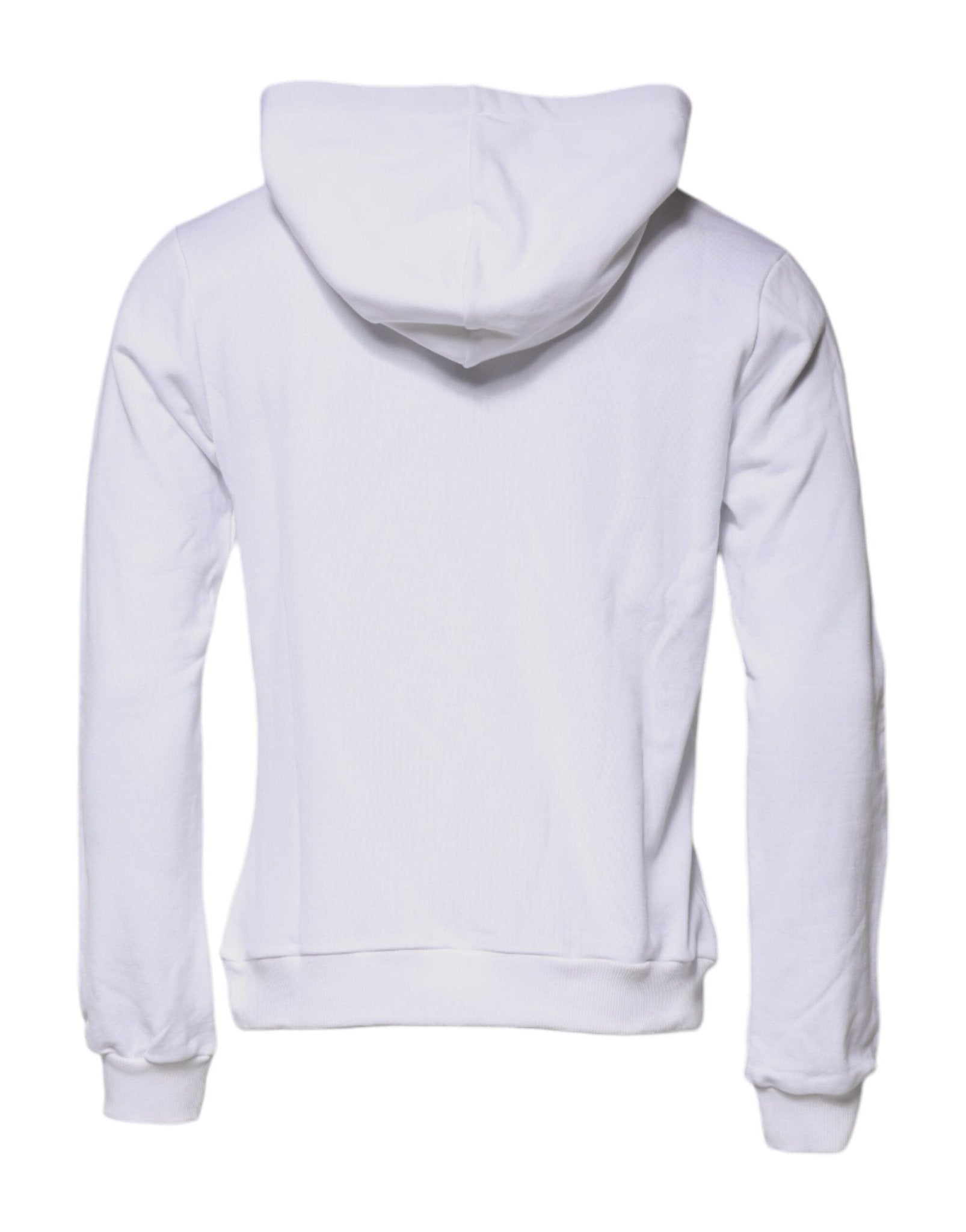 Dolce & Gabbana White Sacred Heart Hooded Sweatshirt Sweater - RIMODA