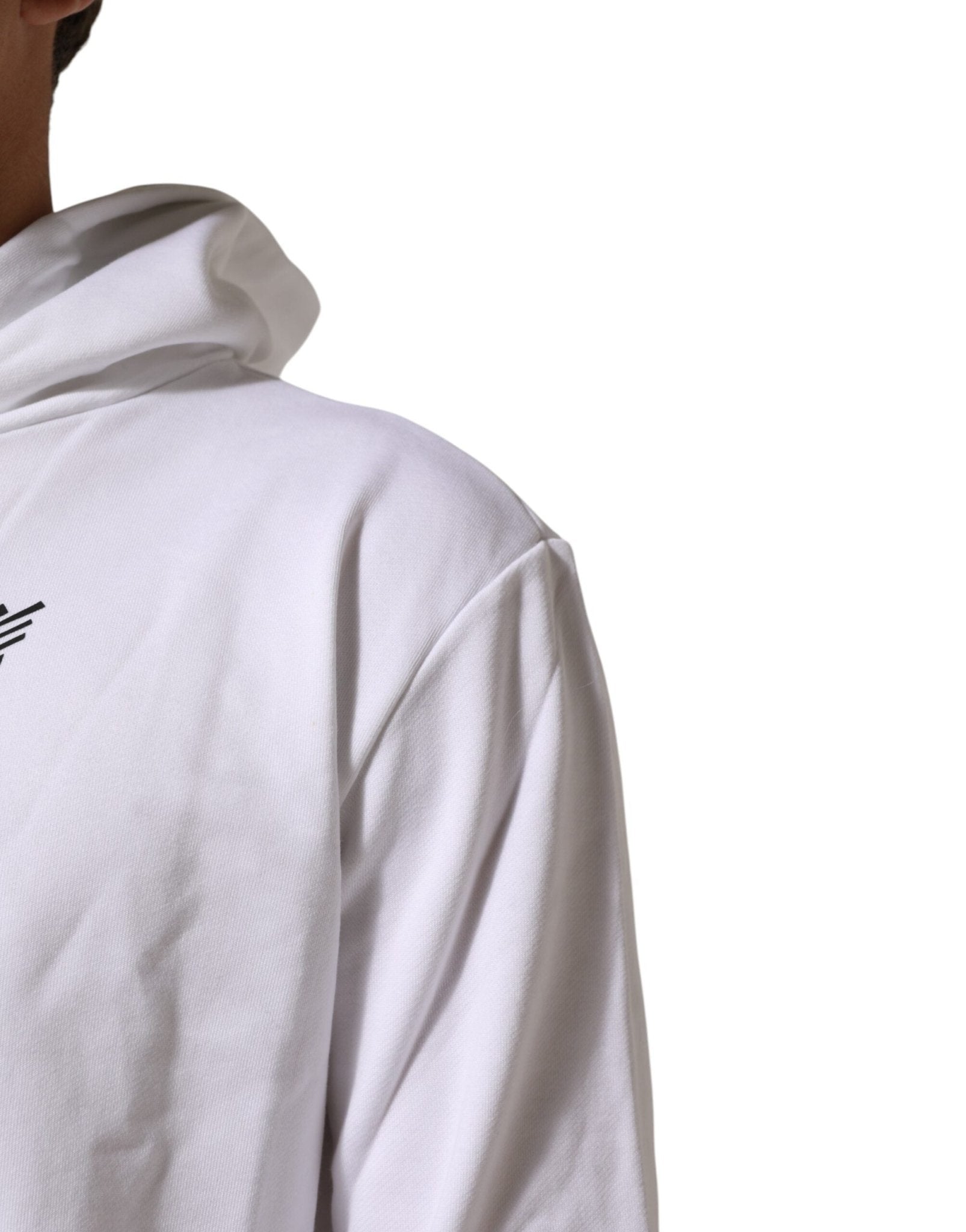 Dolce & Gabbana White Sacred Heart Hooded Sweatshirt Sweater - RIMODA
