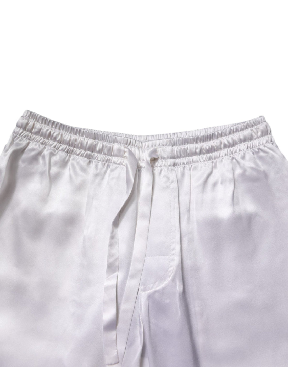 Dolce & Gabbana White Satin Silk Men Pajama Set Sleepwear - RIMODA