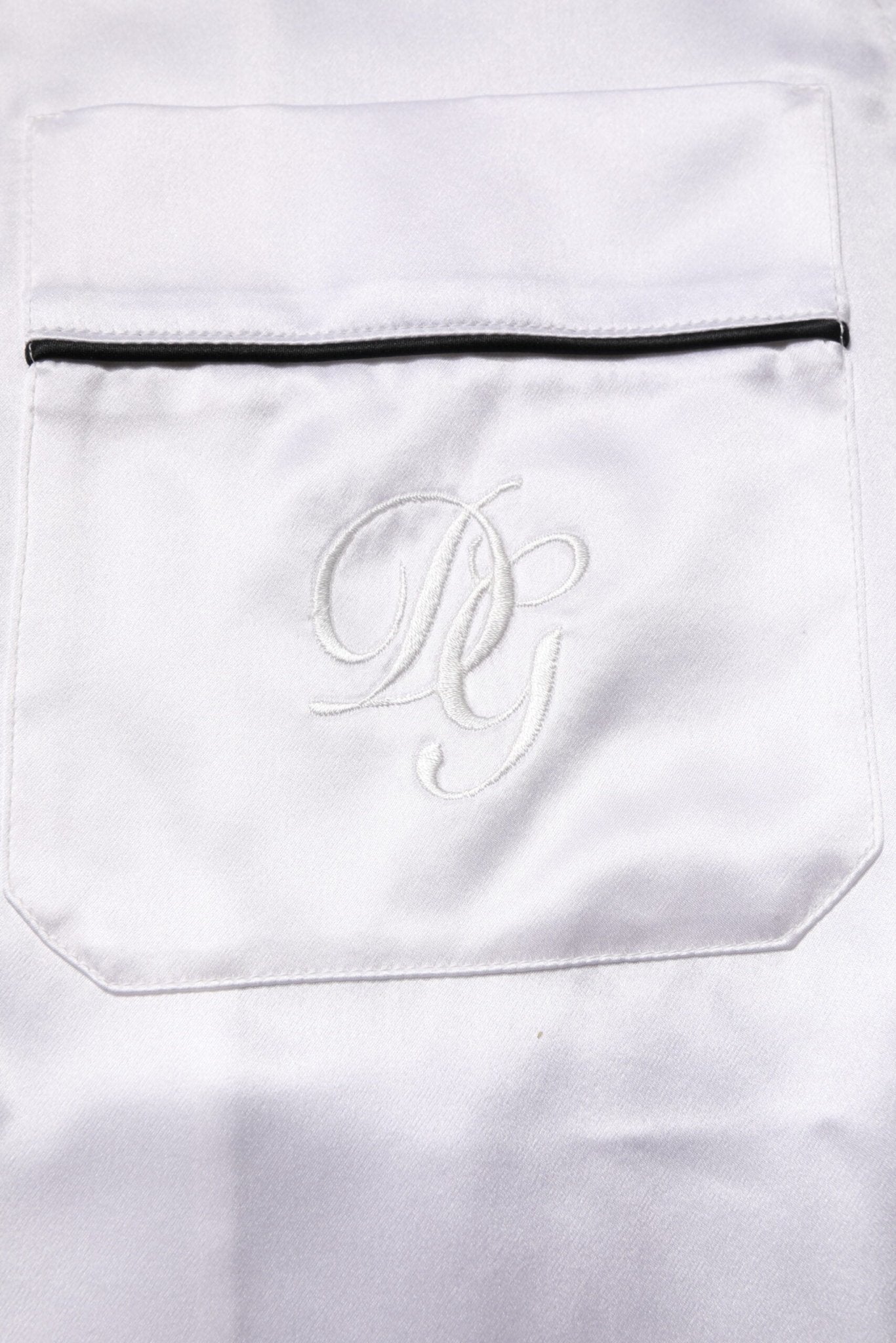 Dolce & Gabbana White Satin Silk Men Pajama Set Sleepwear - RIMODA