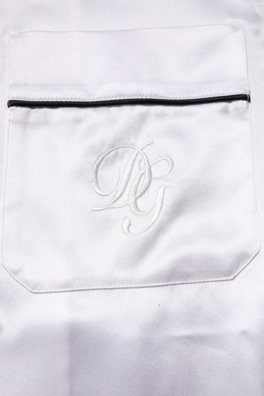 Dolce & Gabbana White Satin Silk Men Pajama Set Sleepwear - RIMODA