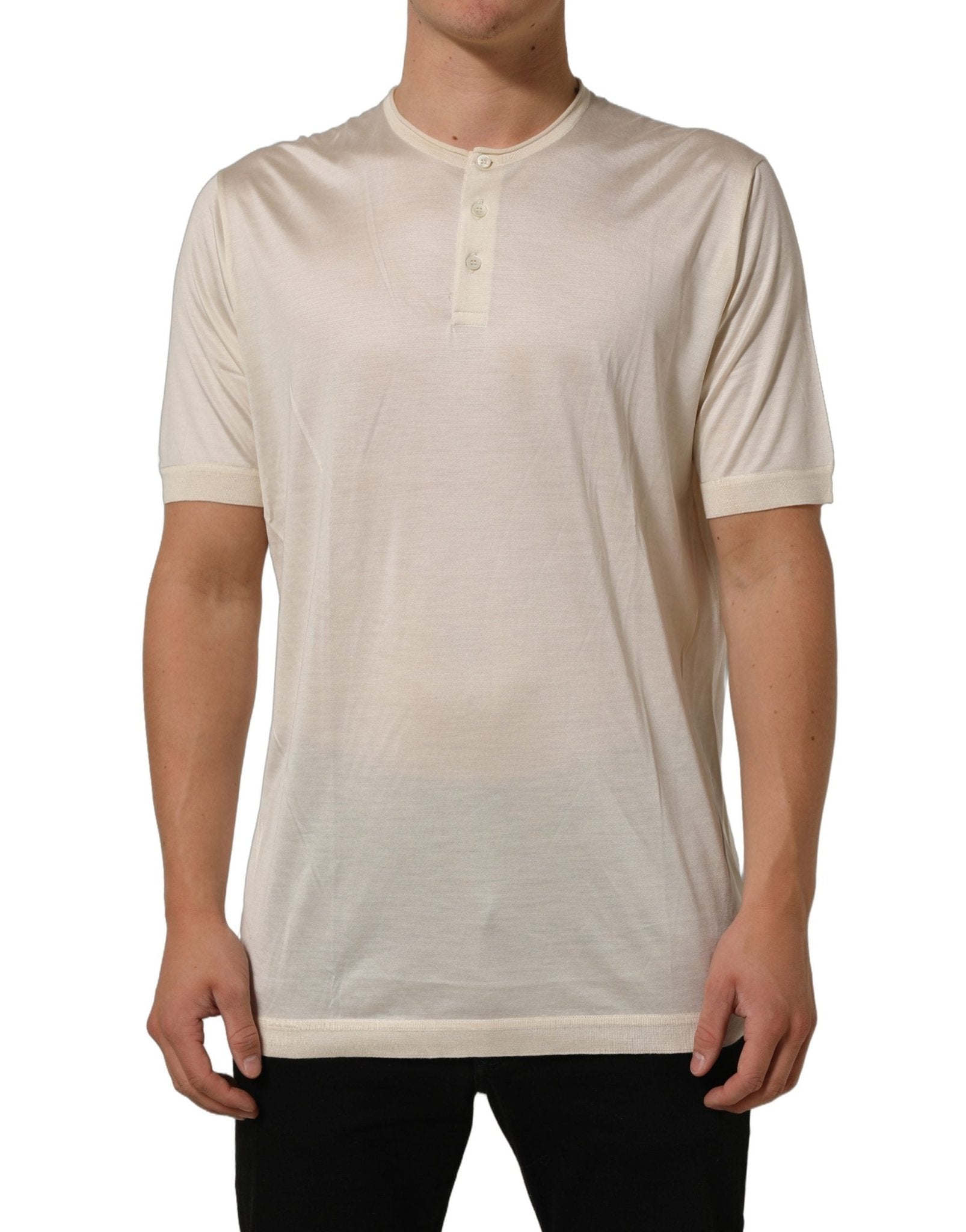 Dolce & Gabbana White Short Sleeve Collared Polo T-shirt - RIMODA