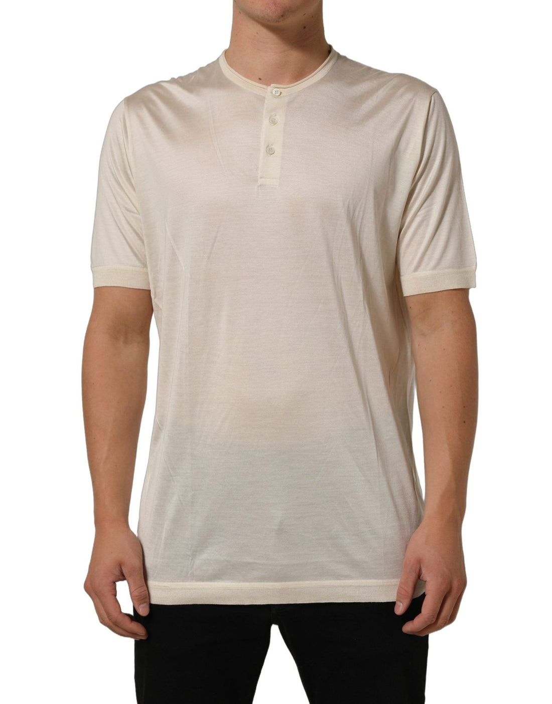 Dolce & Gabbana White Short Sleeve Collared Polo T-shirt - RIMODA