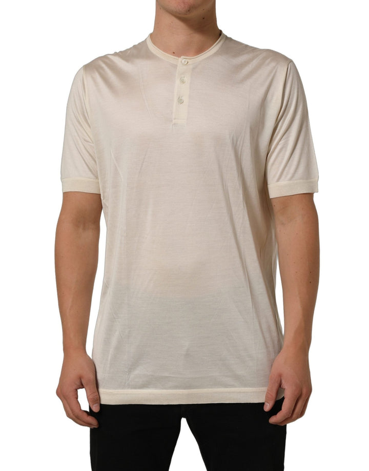 Dolce & Gabbana White Short Sleeve Collared Polo T-shirt - RIMODA