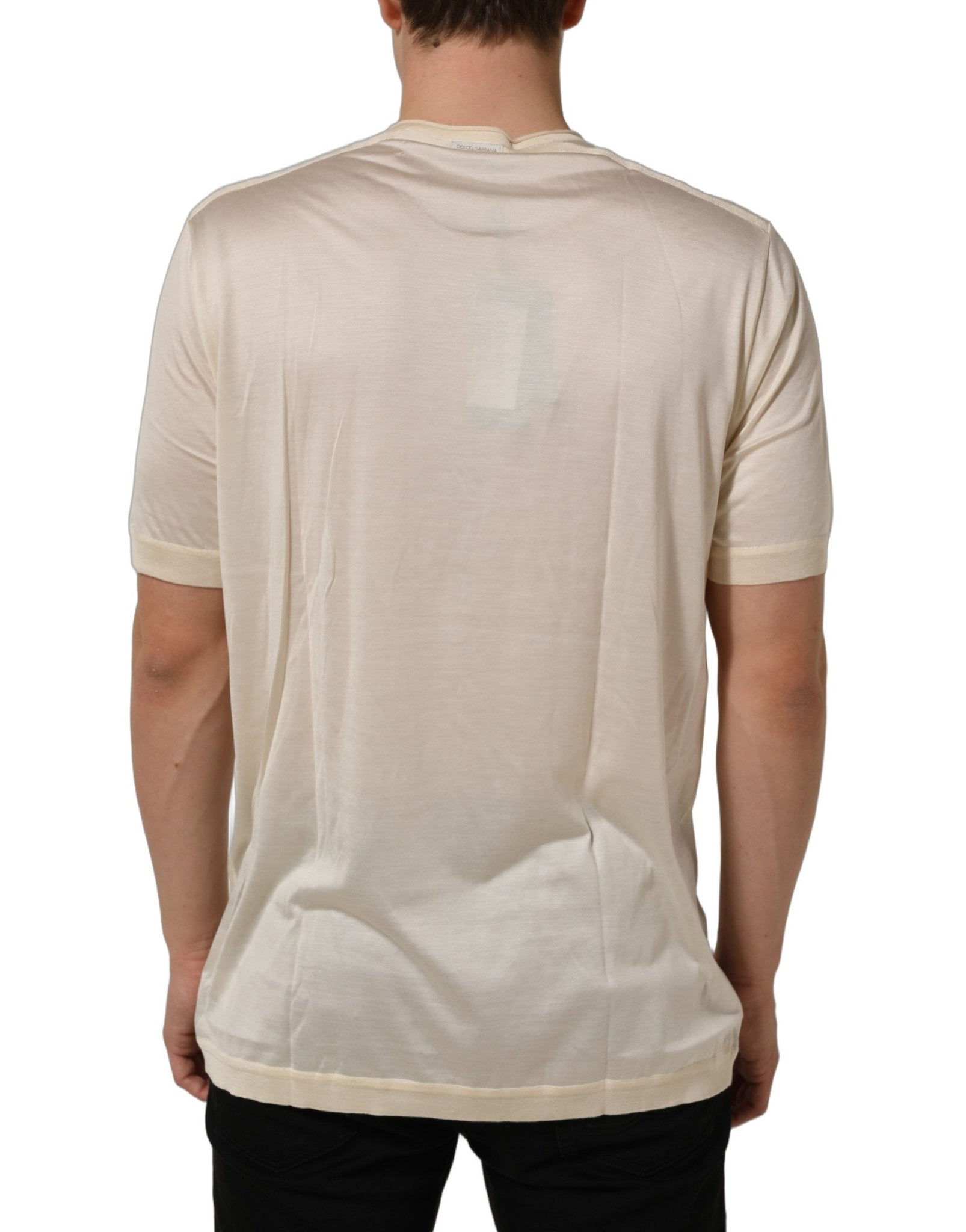 Dolce & Gabbana White Short Sleeve Collared Polo T-shirt - RIMODA