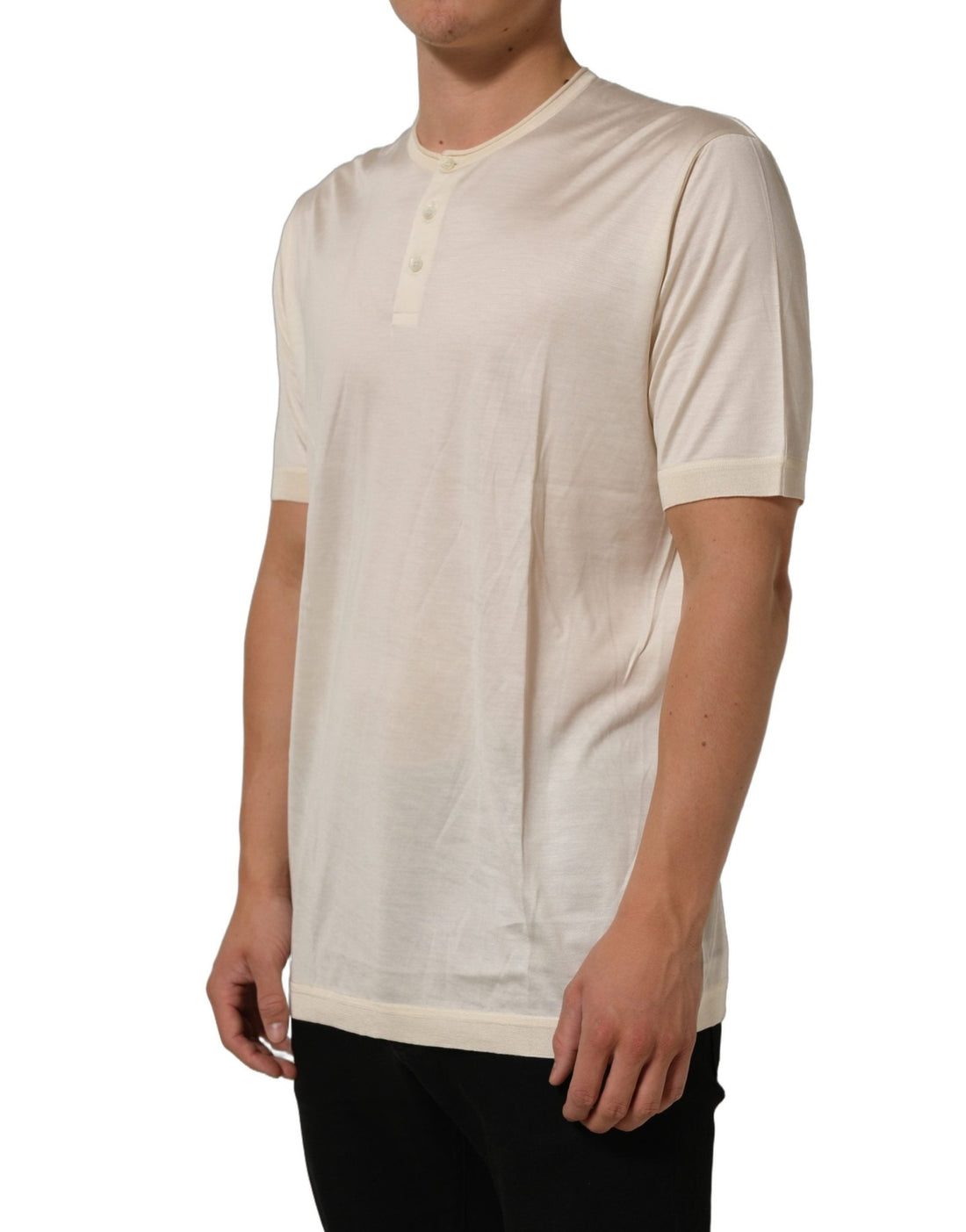 Dolce & Gabbana White Short Sleeve Collared Polo T-shirt - RIMODA