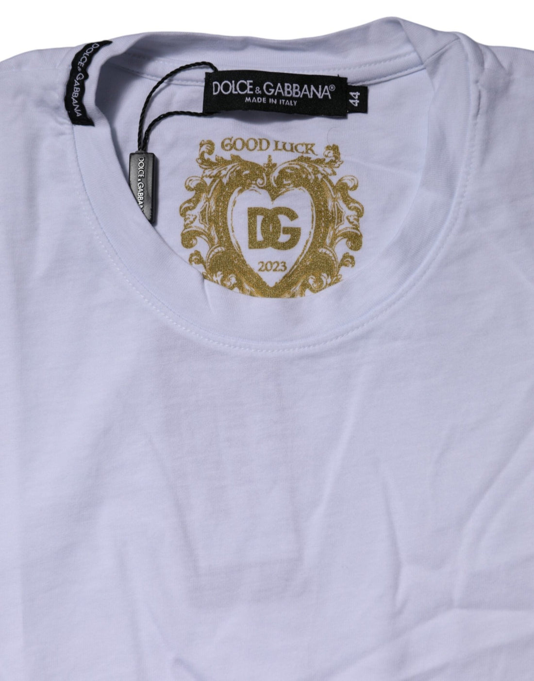 Dolce & Gabbana White Short Sleeves Crew Neck Top T-shirt - RIMODA