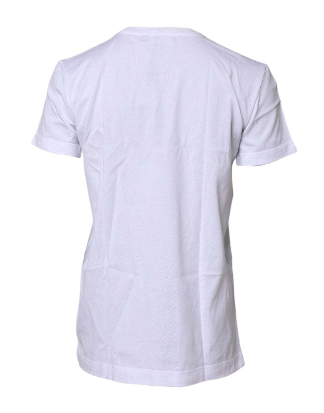 Dolce & Gabbana White Short Sleeves Round Neck Top T-shirt - RIMODA