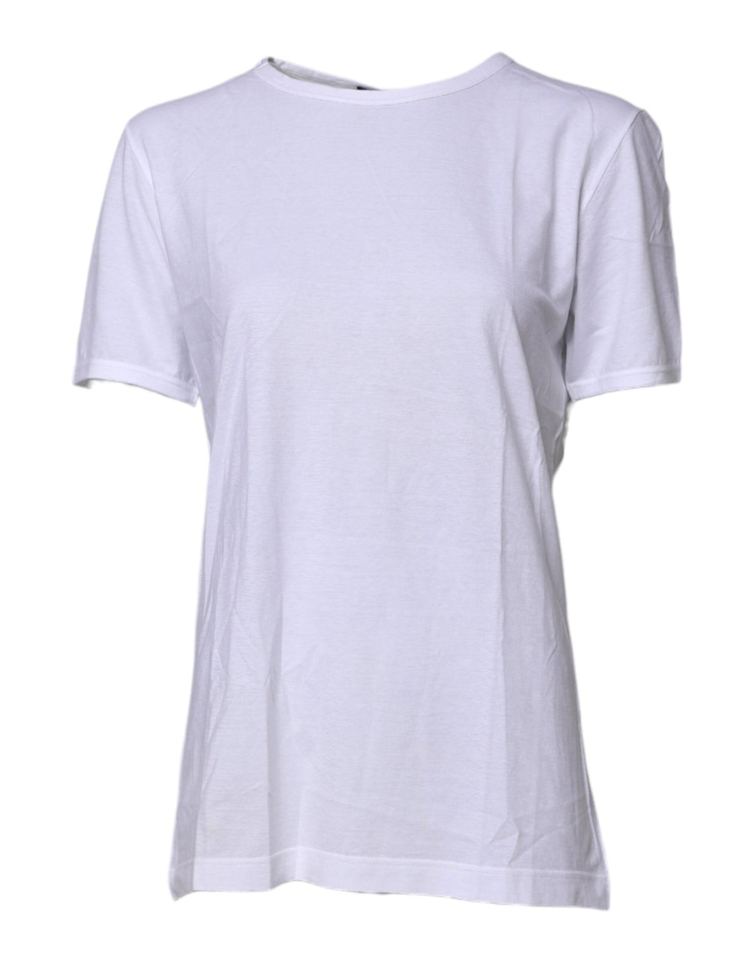Dolce & Gabbana White Short Sleeves Round Neck Top T-shirt - RIMODA