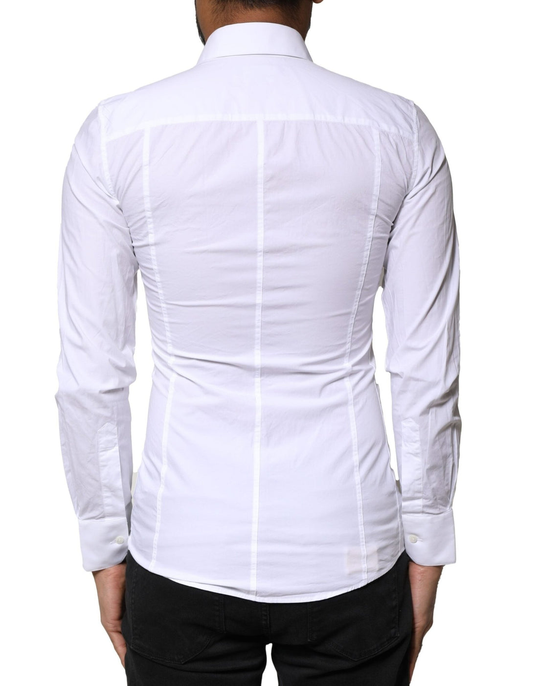Dolce & Gabbana White SICILIA Cotton Formal Men Dress Shirt - RIMODA