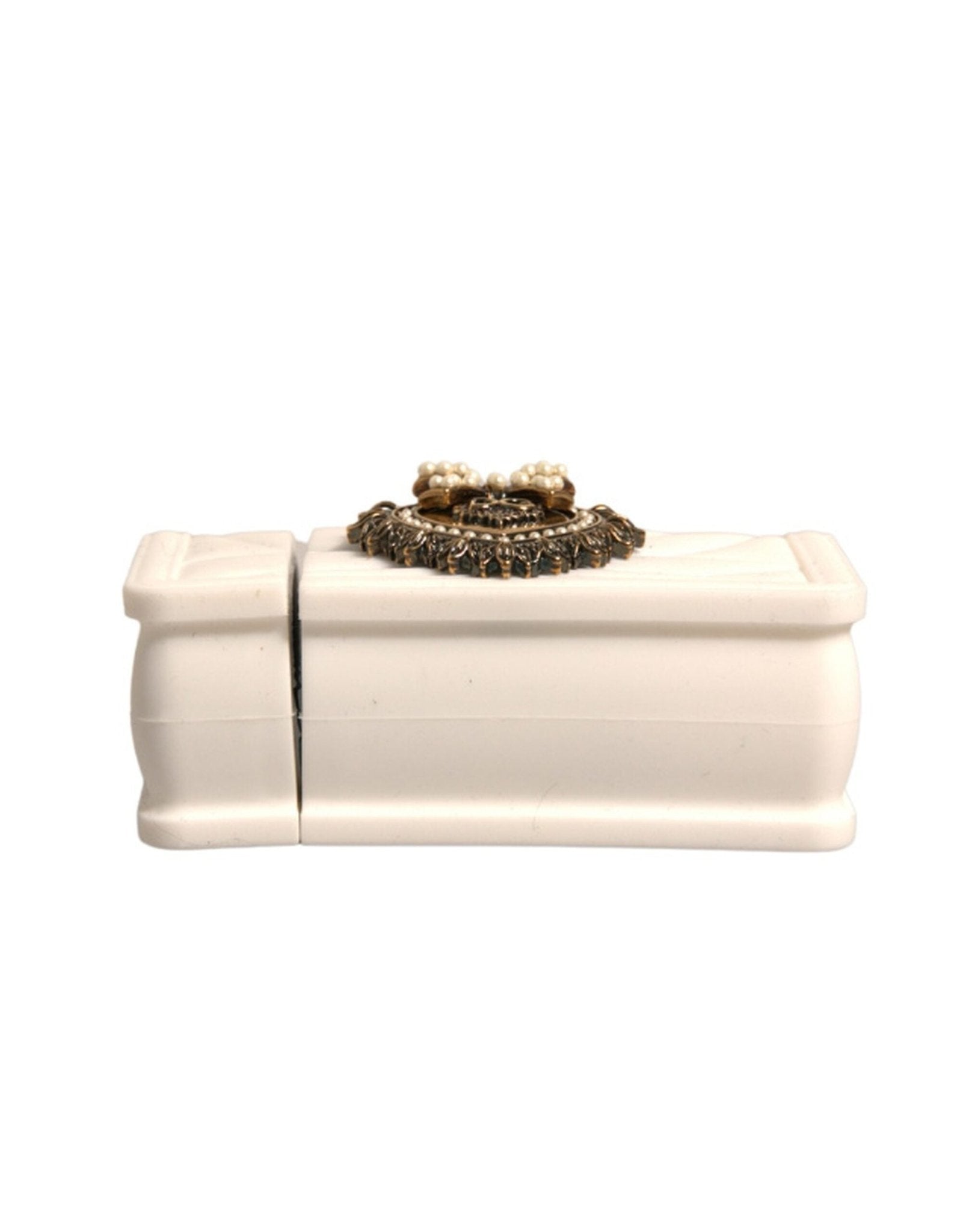 Dolce & Gabbana White Silicone Devotion Heart Cover Hand Bag Airpod Case - RIMODA