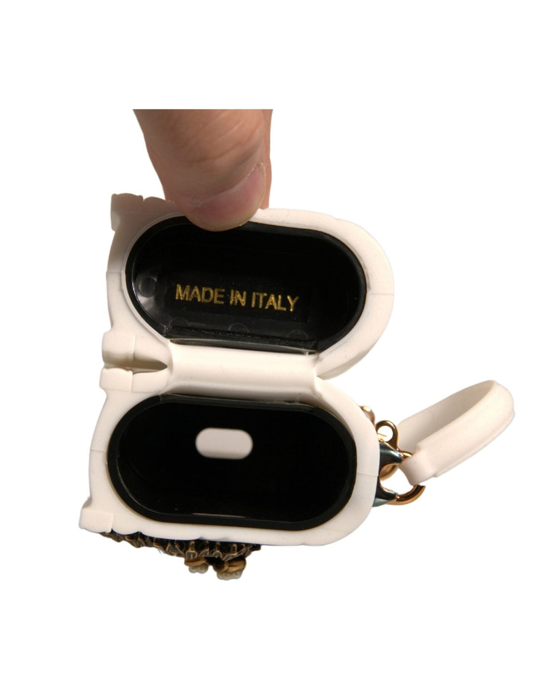Dolce & Gabbana White Silicone Devotion Heart Cover Hand Bag Airpod Case - RIMODA