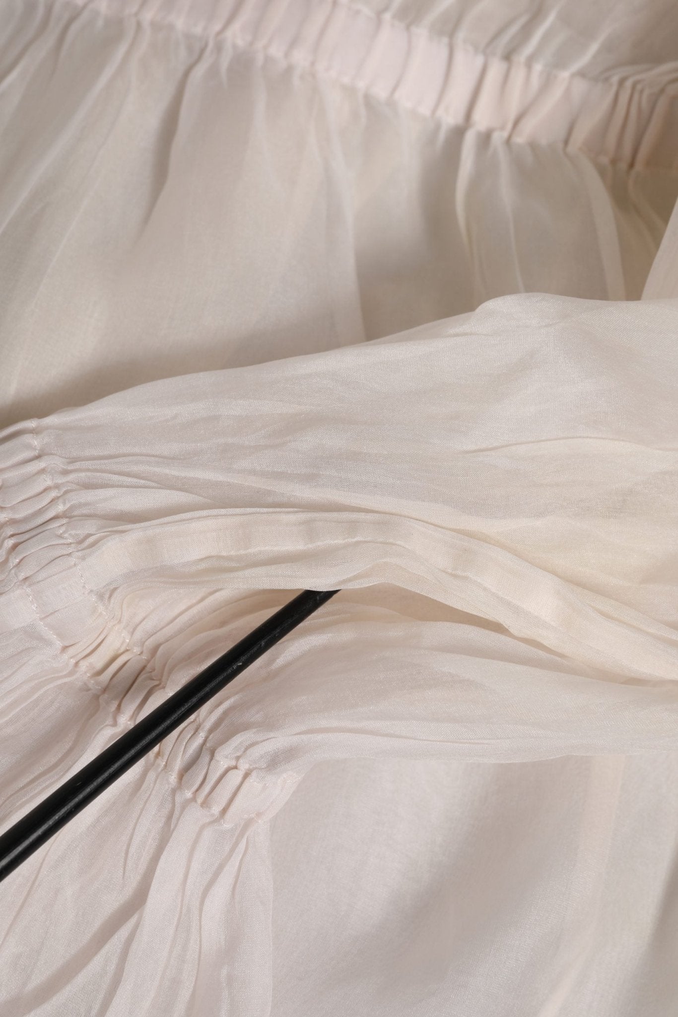 Dolce & Gabbana White Silk Cotton Ascot Collar Blouse Top - RIMODA