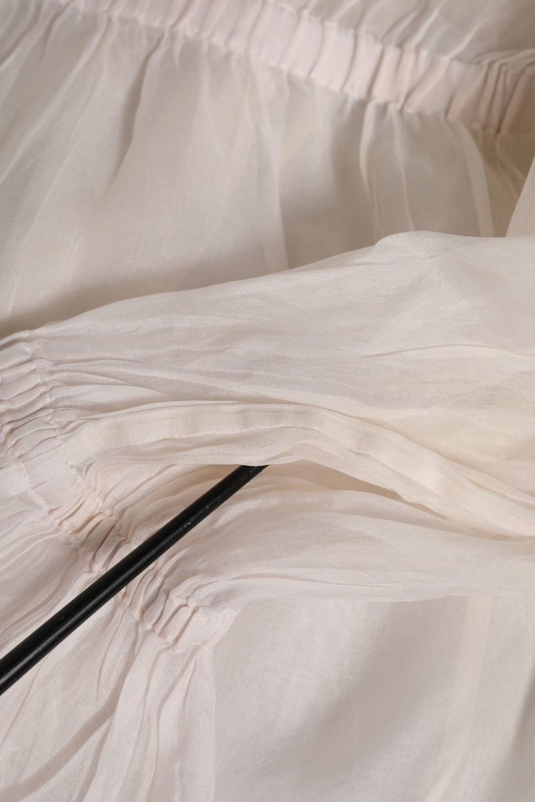 Dolce & Gabbana White Silk Cotton Ascot Collar Blouse Top - RIMODA