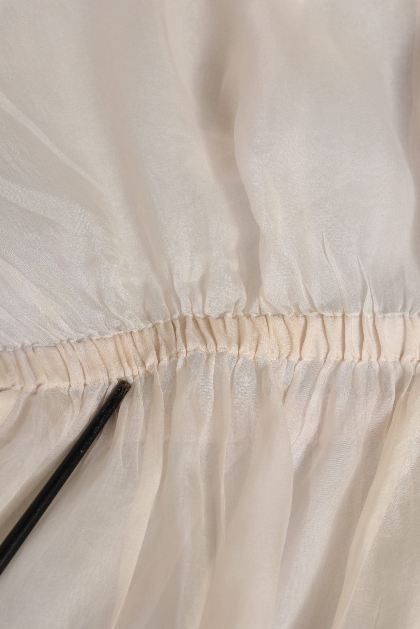 Dolce & Gabbana White Silk Cotton Ascot Collar Blouse Top - RIMODA