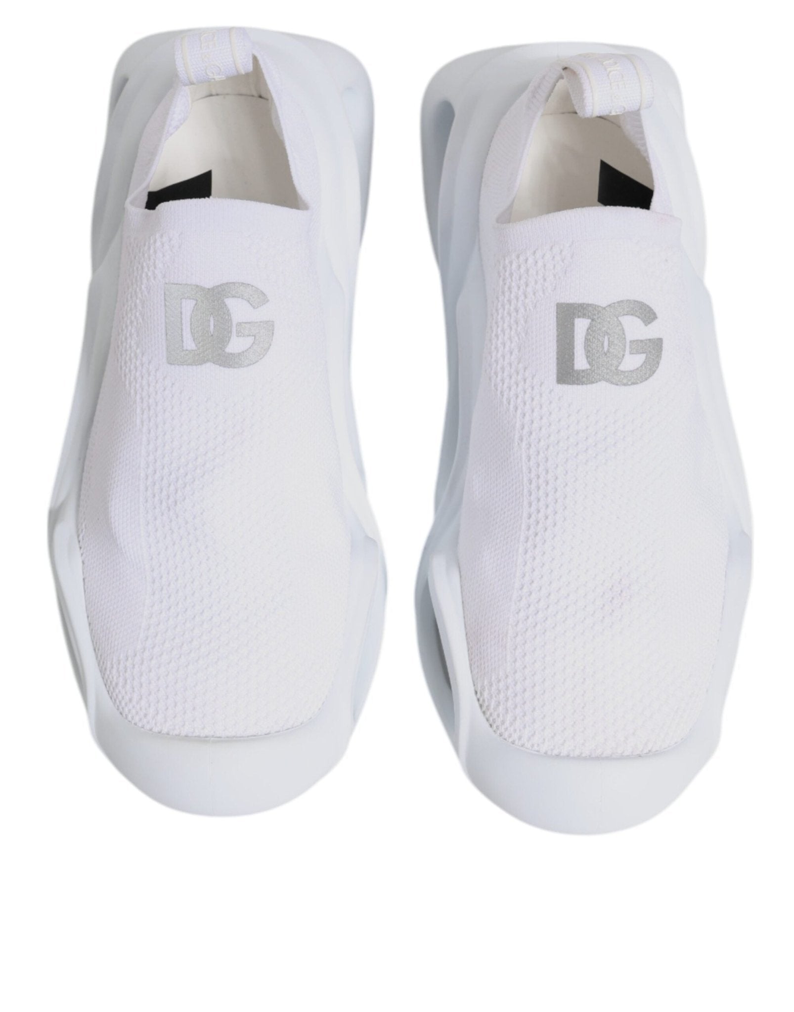 Dolce & Gabbana White Slip On Wave Low Top Sneakers Shoes - RIMODA