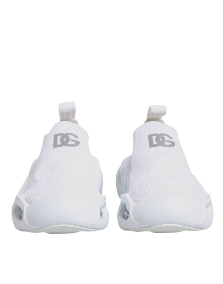 Dolce & Gabbana White Slip On Wave Low Top Sneakers Shoes - RIMODA