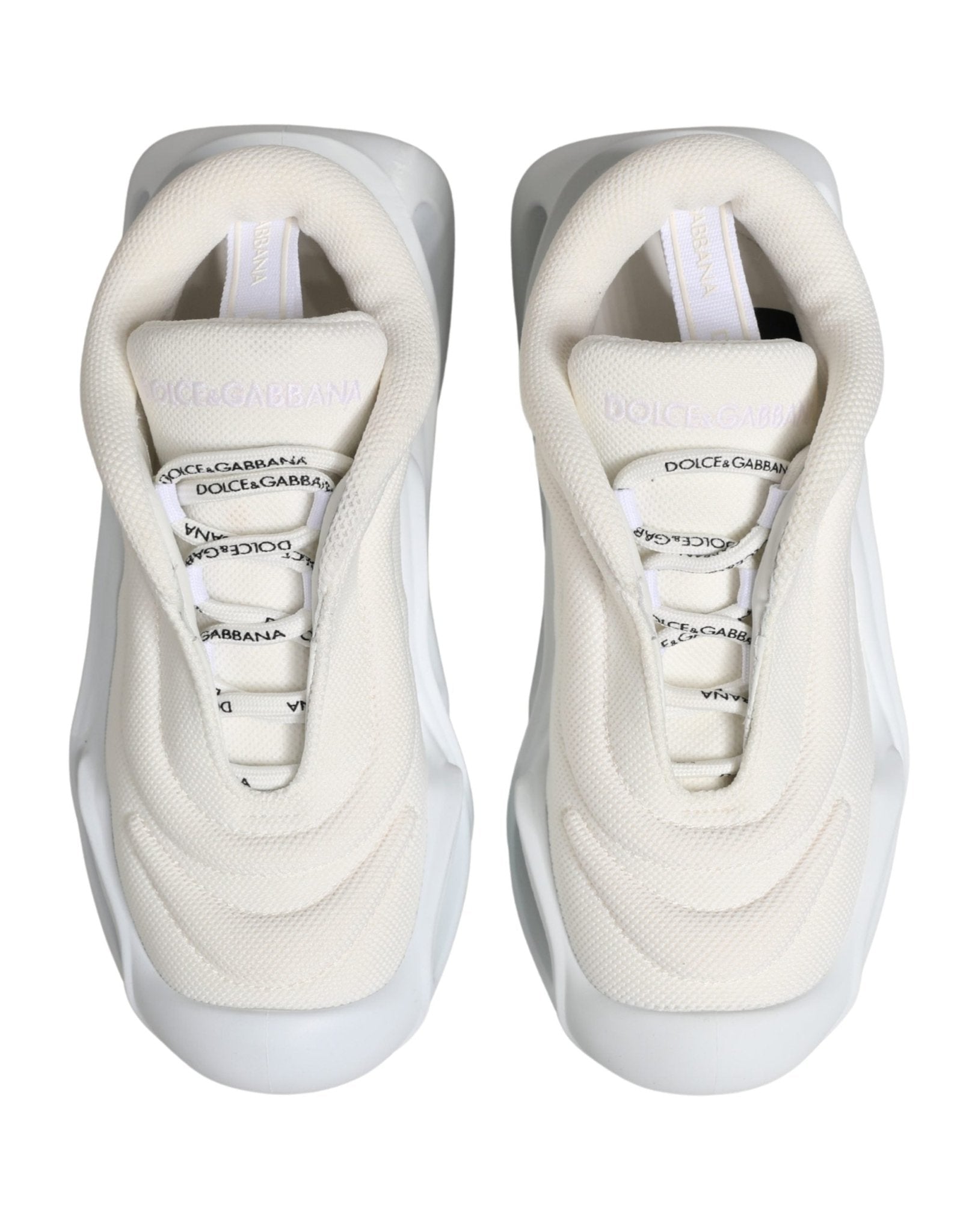 Dolce & Gabbana White Slip On Wave Low Top Sneakers Shoes - RIMODA
