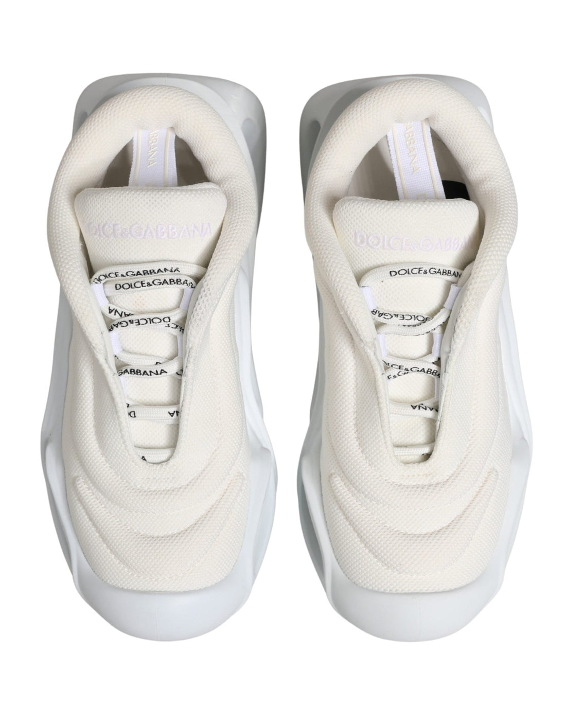 Dolce & Gabbana White Slip On Wave Low Top Sneakers Shoes - RIMODA