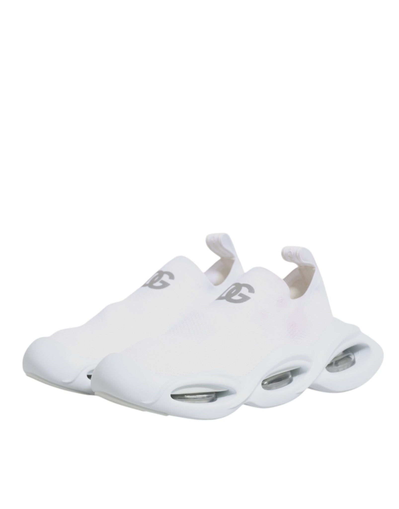 Dolce & Gabbana White Slip On Wave Low Top Sneakers Shoes - RIMODA