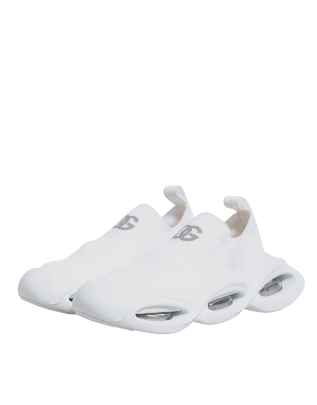 Dolce & Gabbana White Slip On Wave Low Top Sneakers Shoes - RIMODA