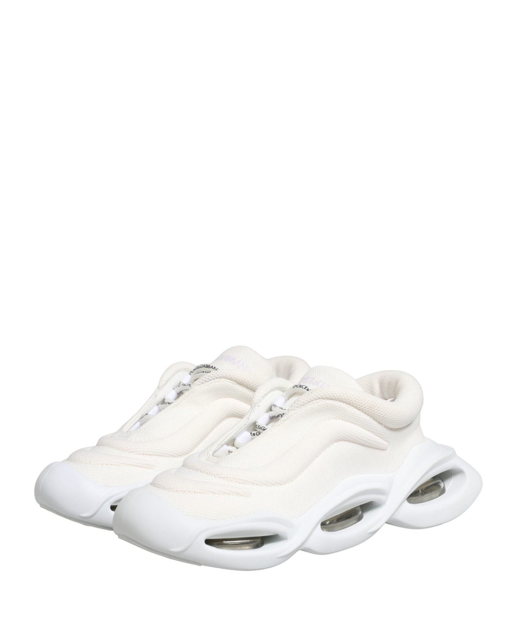 Dolce & Gabbana White Slip On Wave Low Top Sneakers Shoes - RIMODA
