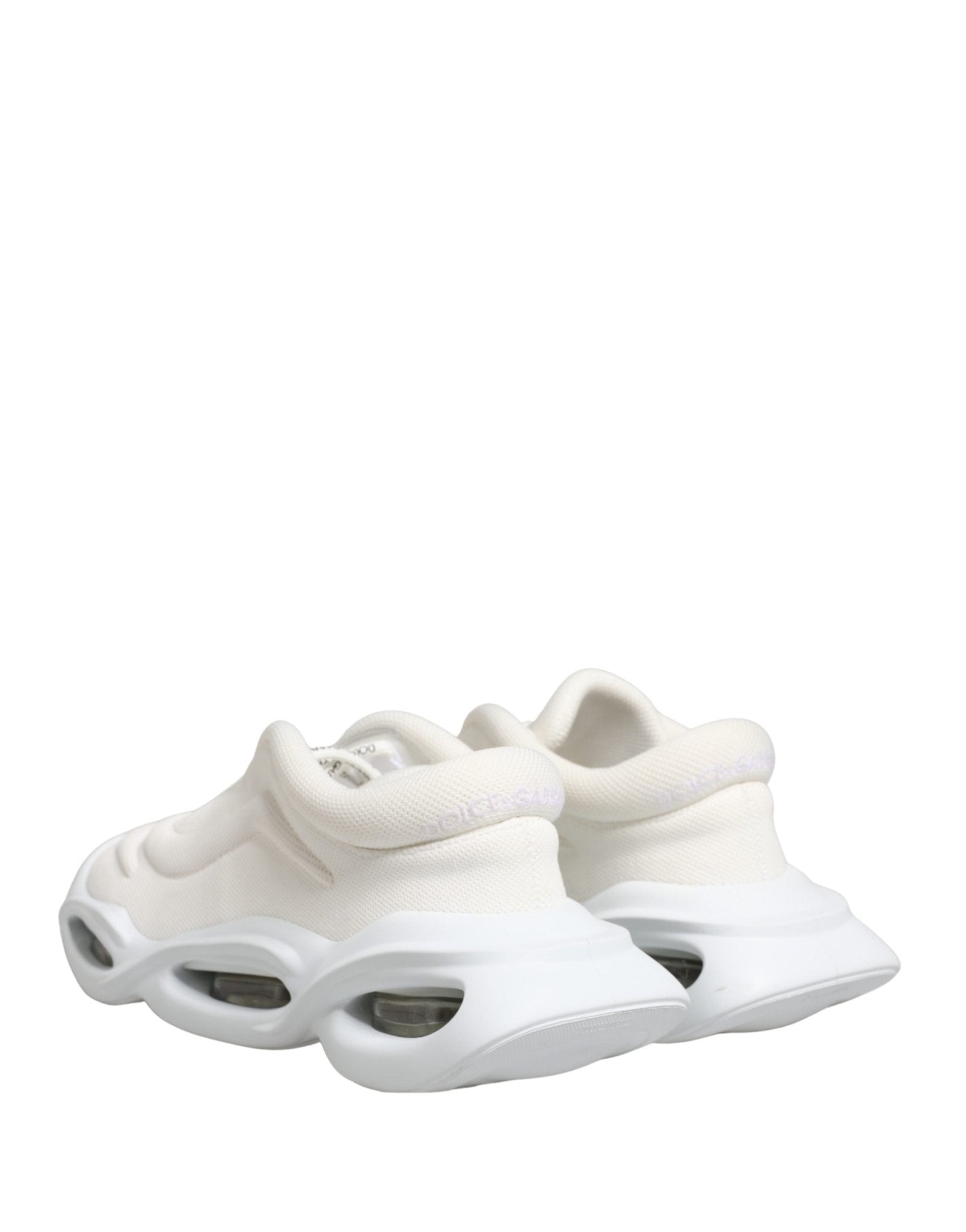 Dolce & Gabbana White Slip On Wave LowTop Sneakers Shoes - RIMODA
