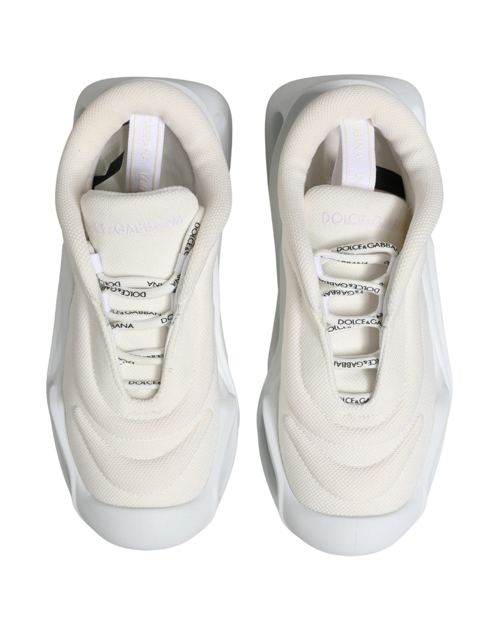 Dolce & Gabbana White Slip On Wave LowTop Sneakers Shoes - RIMODA