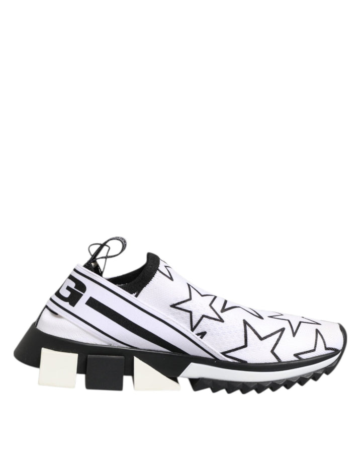 Dolce & Gabbana White Stars Sorrento Low Top Sneakers Shoes - RIMODA