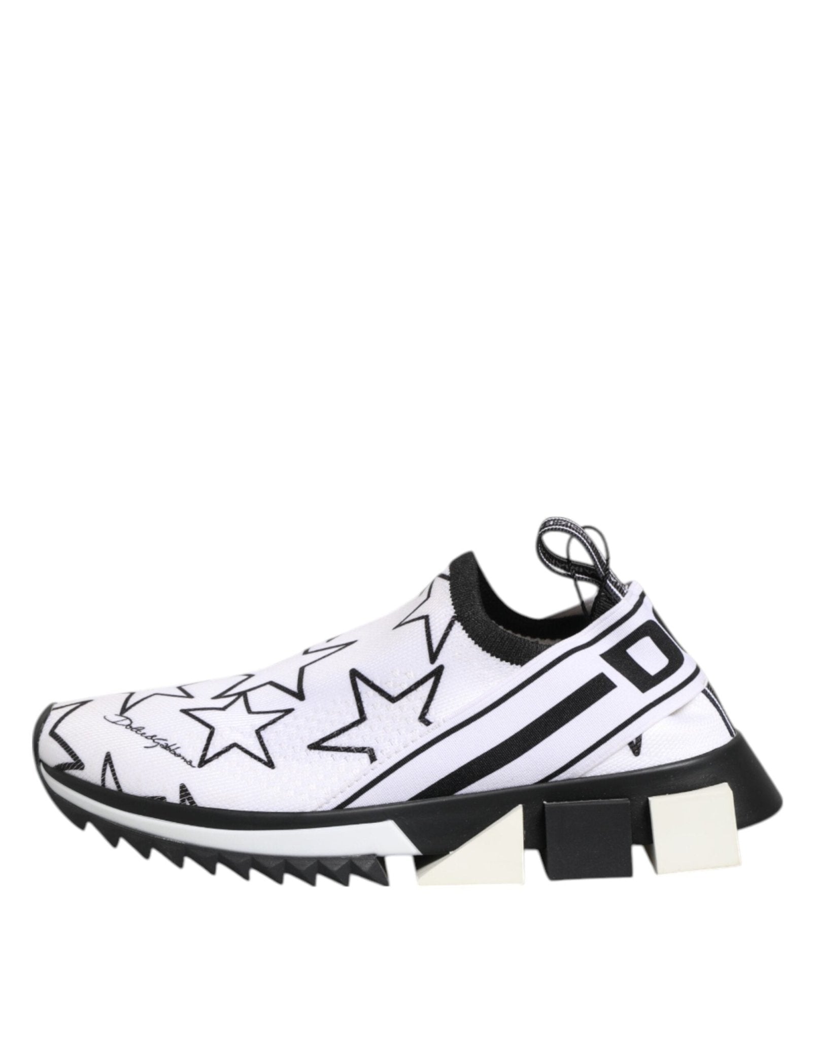 Dolce & Gabbana White Stars Sorrento Low Top Sneakers Shoes - RIMODA