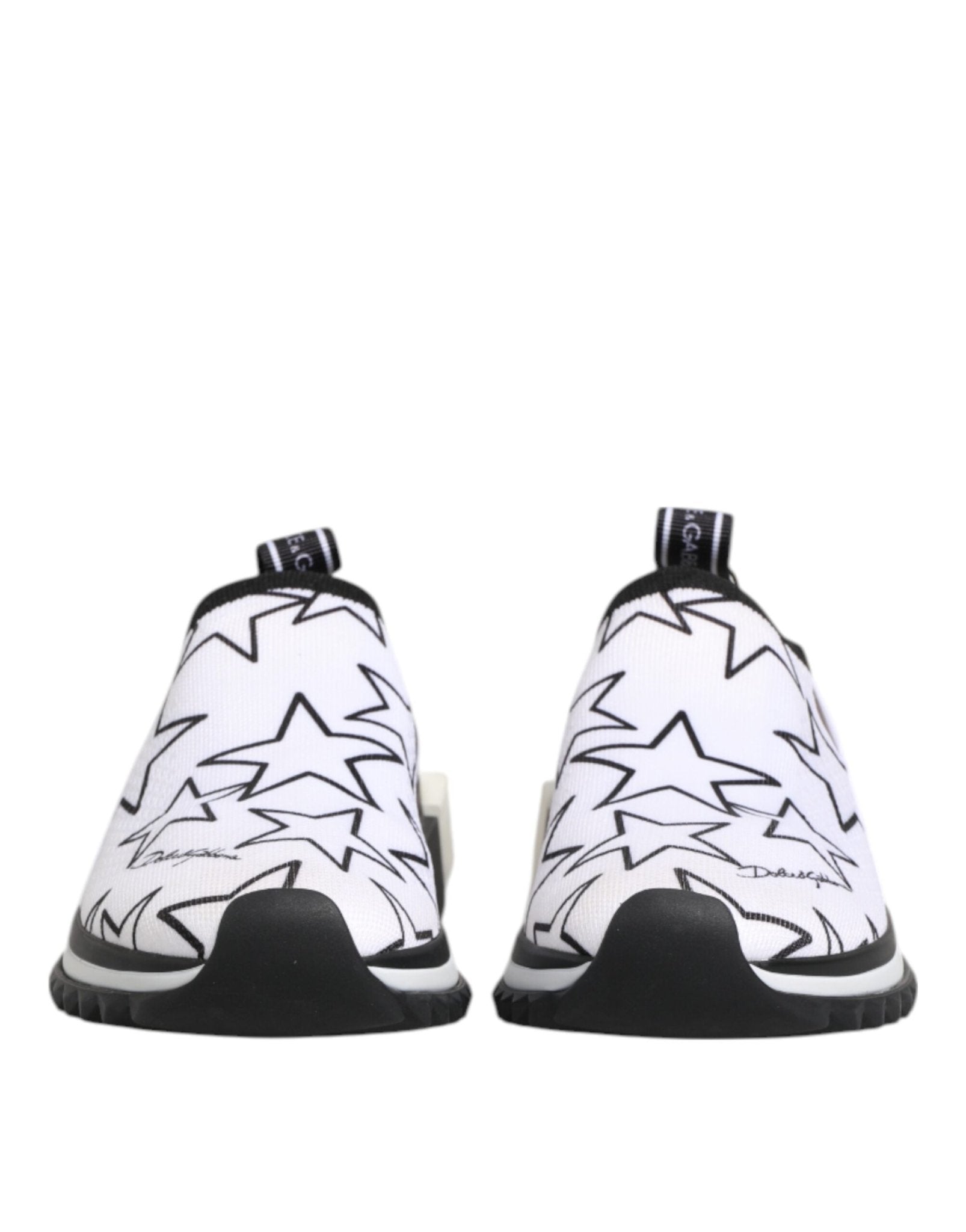 Dolce & Gabbana White Stars Sorrento Low Top Sneakers Shoes - RIMODA