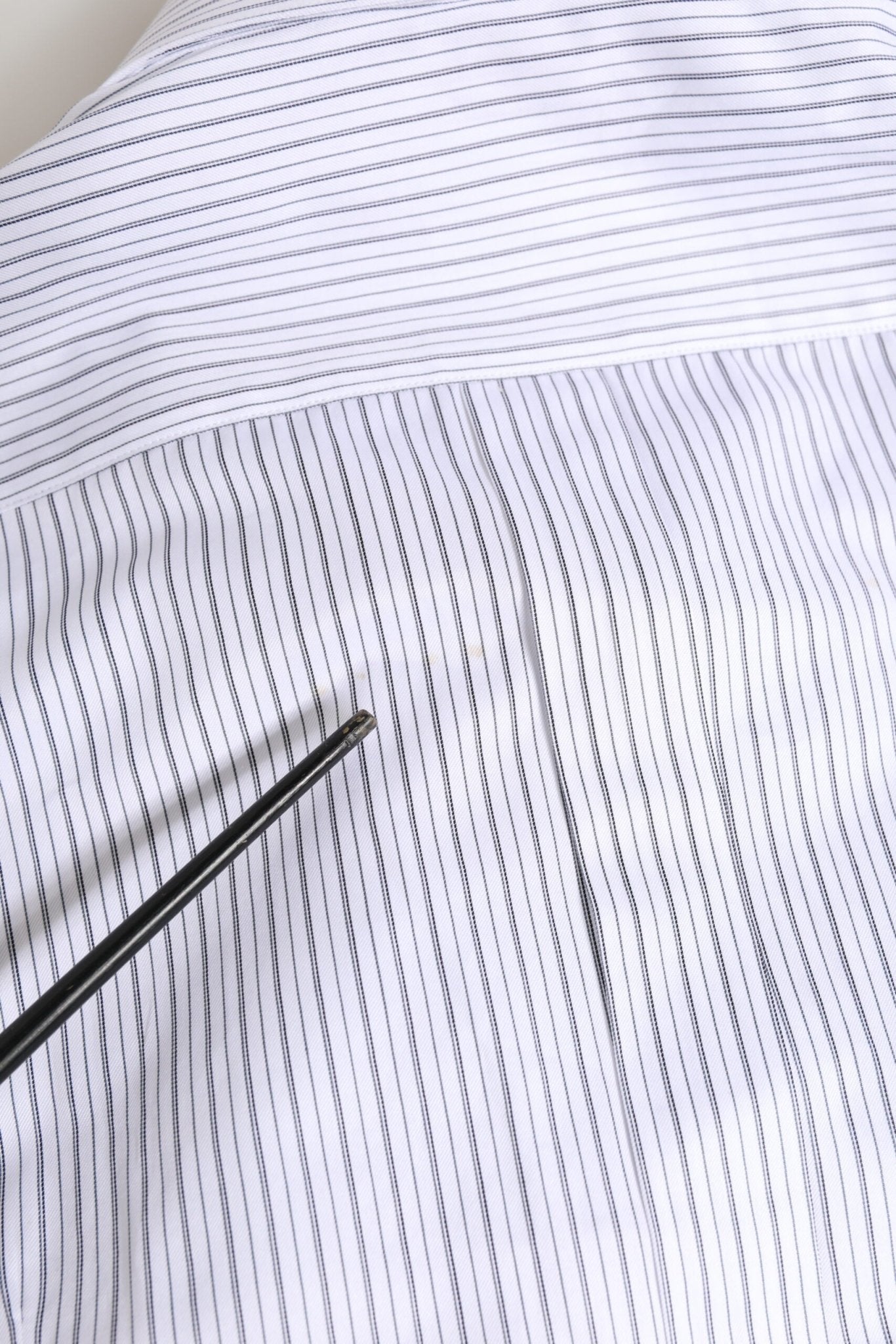Dolce & Gabbana White Stripes Long Sleeves GOLD Dress Shirt - RIMODA