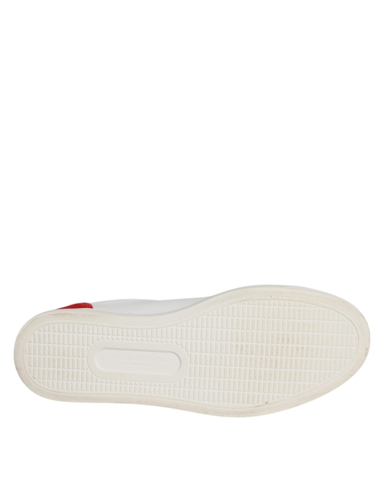 Dolce & Gabbana White Suede Leather Low Top Sneakers Shoes - RIMODA
