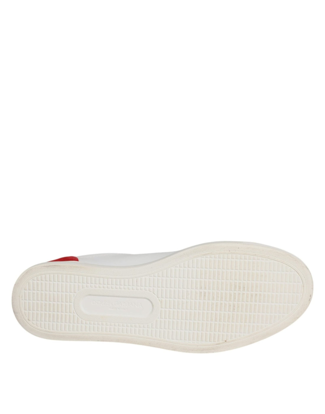 Dolce & Gabbana White Suede Leather Low Top Sneakers Shoes - RIMODA