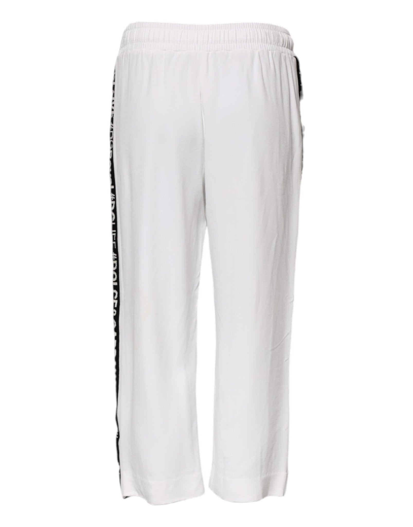 Dolce & Gabbana White Viscose Jogger Sweatpants Pants - RIMODA
