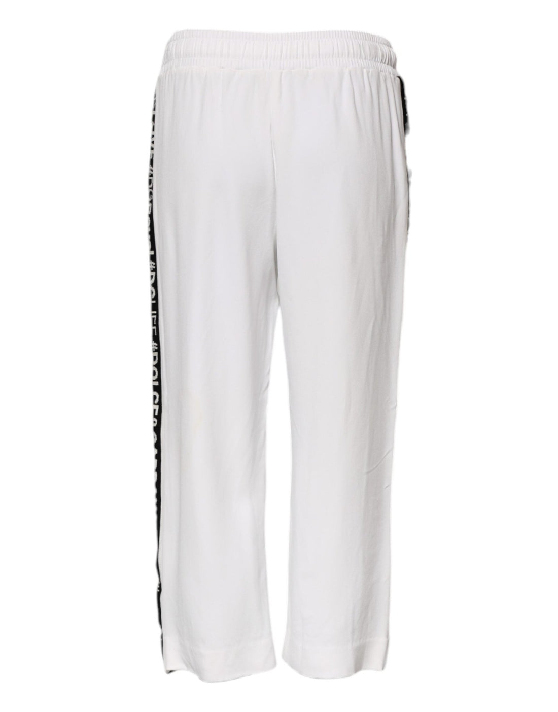 Dolce & Gabbana White Viscose Jogger Sweatpants Pants - RIMODA