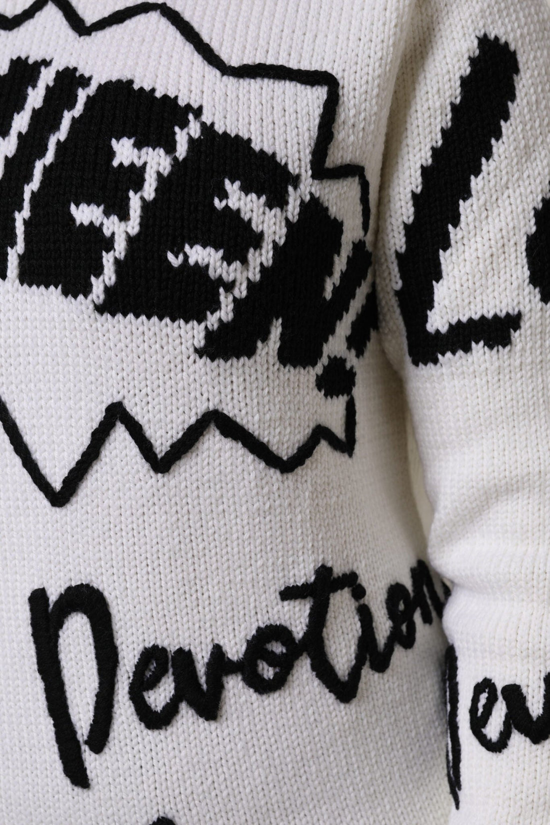 Dolce & Gabbana White Wool Knit Crew Neck Pullover Sweater - RIMODA