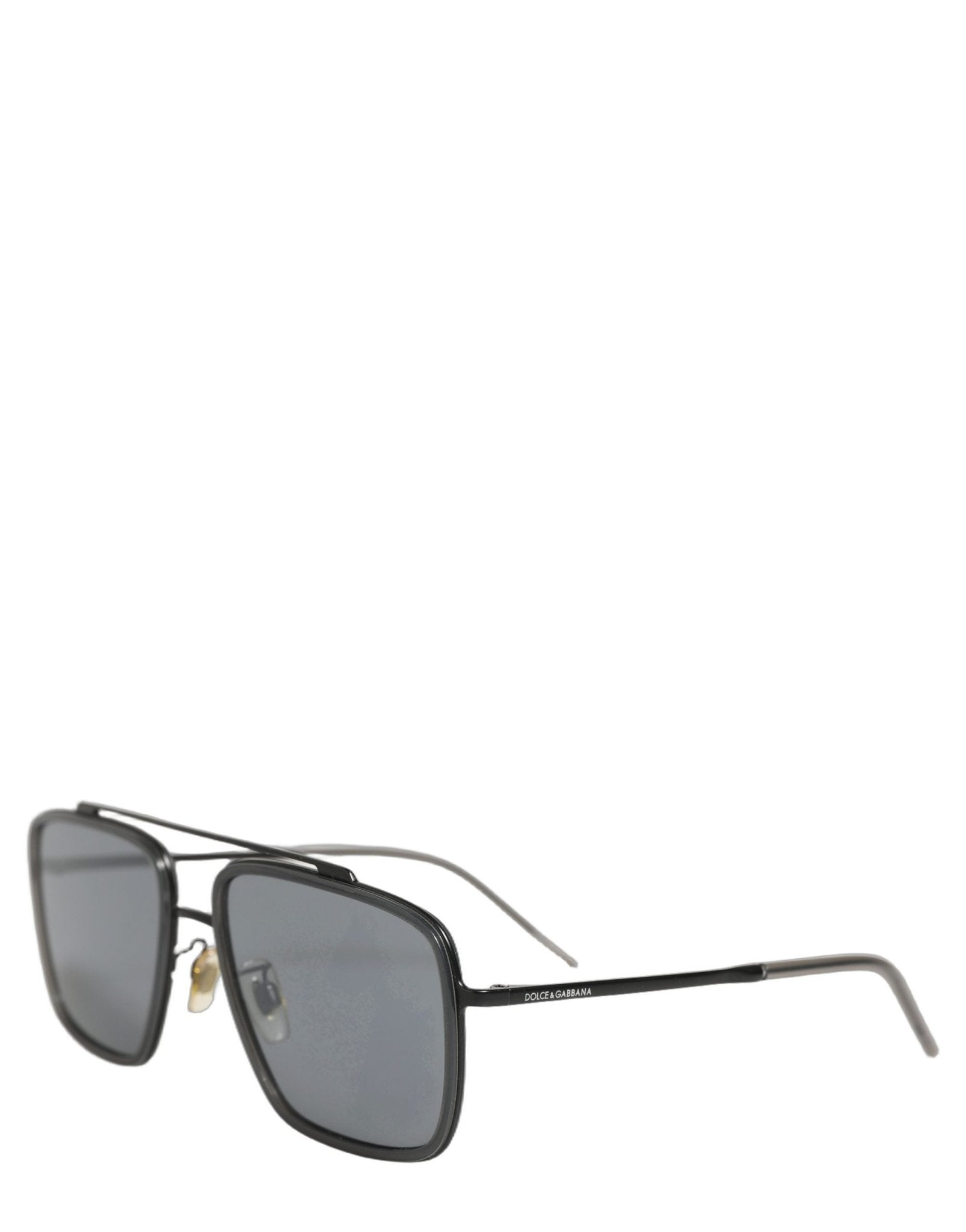 Dolce & Gabbana Women DG2262 Black Metal Square Frame Eyewear Sunglasses - RIMODA