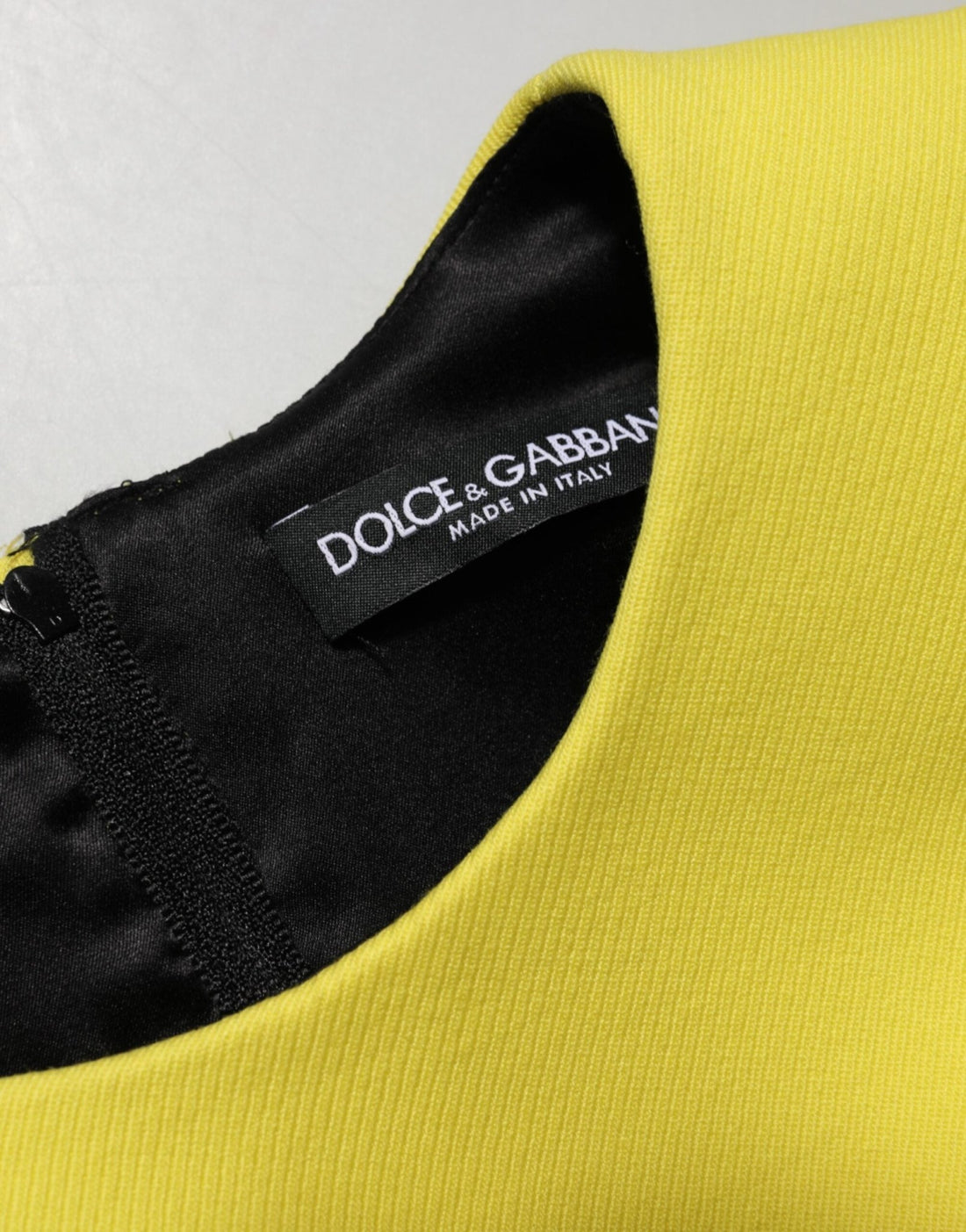Dolce & Gabbana Yellow A-line Sheath Sleeveless Mini Dress - RIMODA