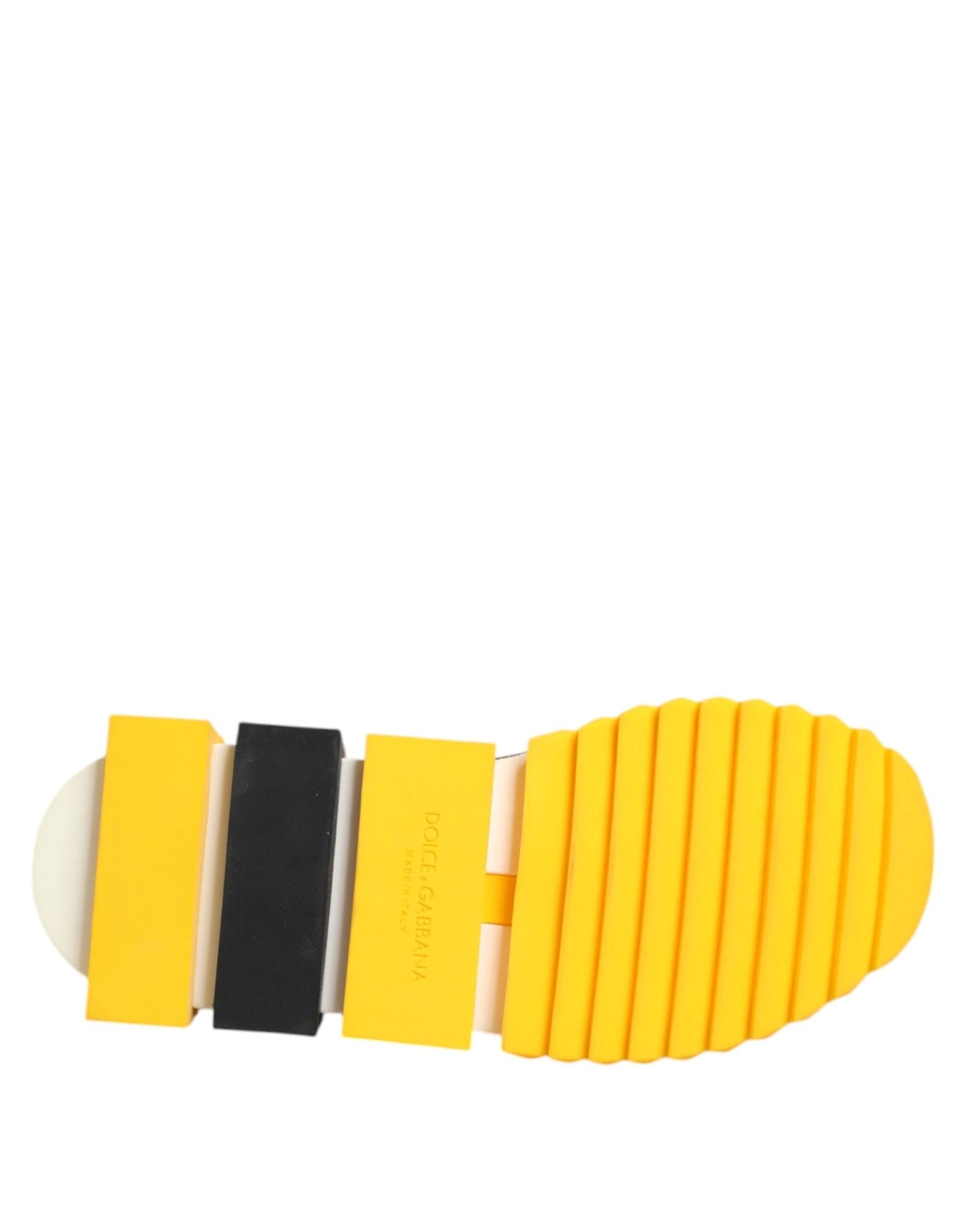 Dolce & Gabbana Yellow Black Sorrento Socks Sneakers Shoes - RIMODA