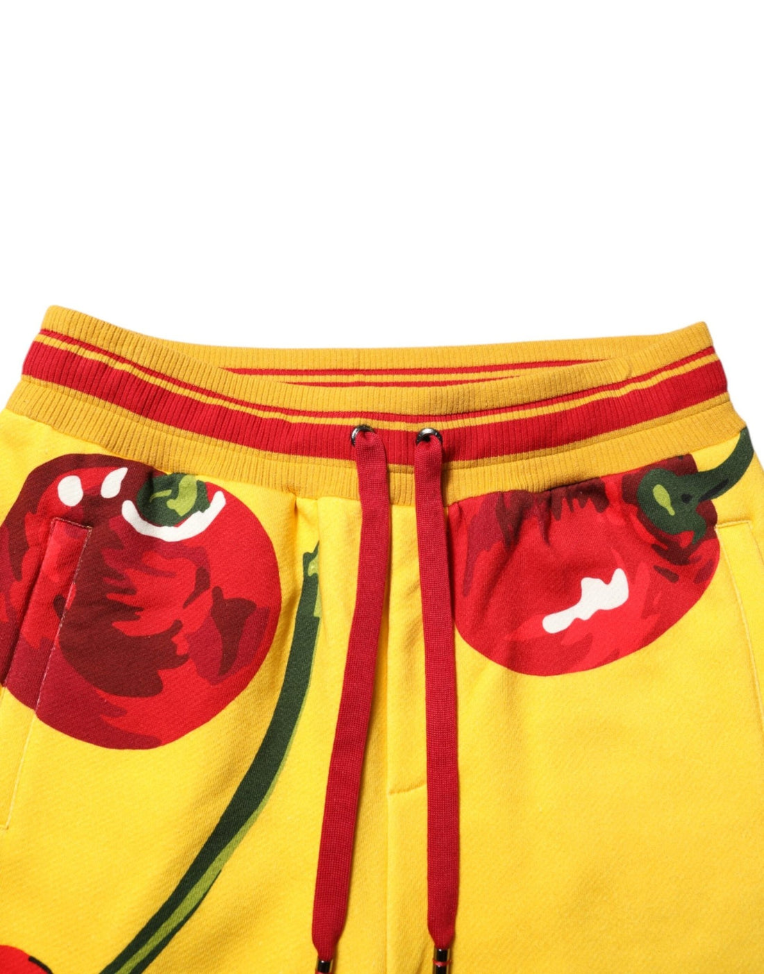 Dolce & Gabbana Yellow Cherry Print Jogger Sweatpants Pants - RIMODA