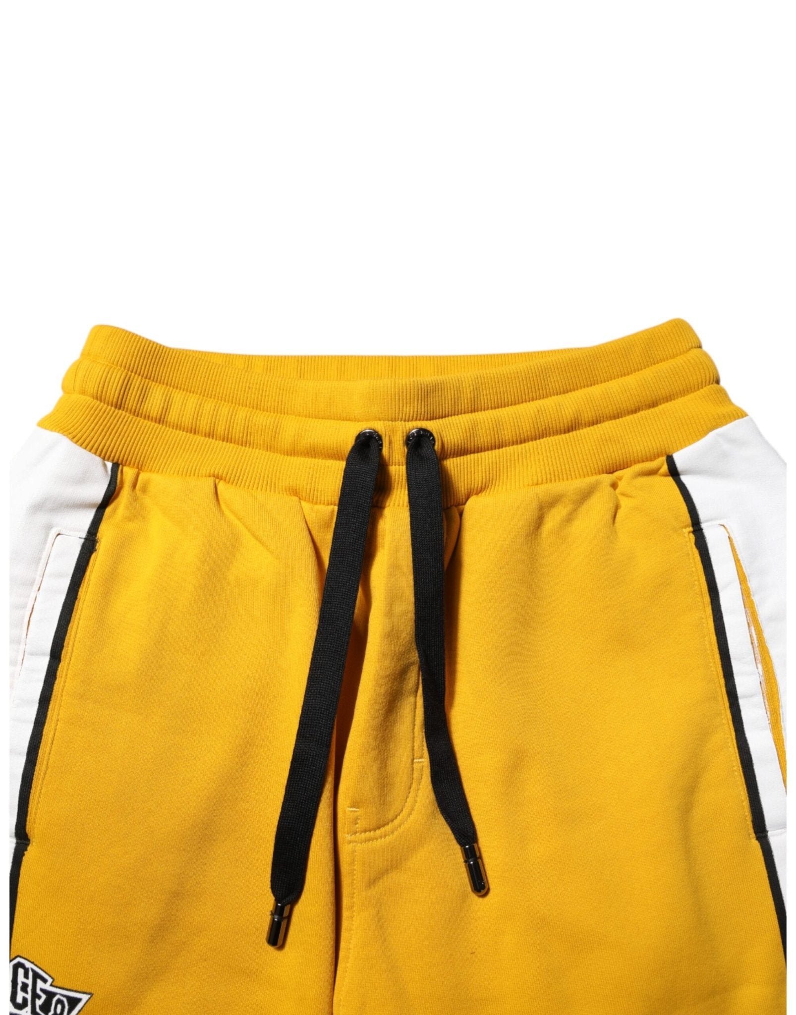 Dolce & Gabbana Yellow Cotton Logo Jogger Sweatpants Pants - RIMODA