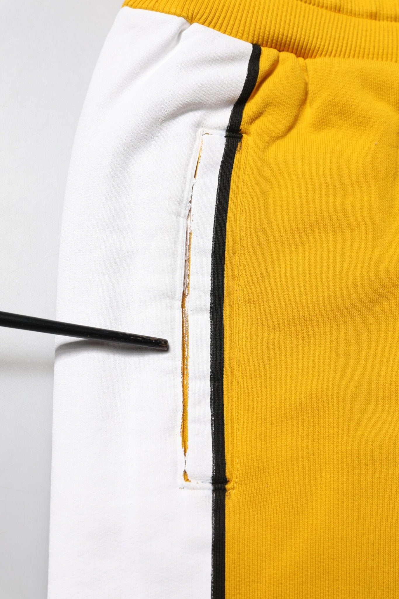 Dolce & Gabbana Yellow Cotton Logo Sweatpants Jogger Pants - RIMODA