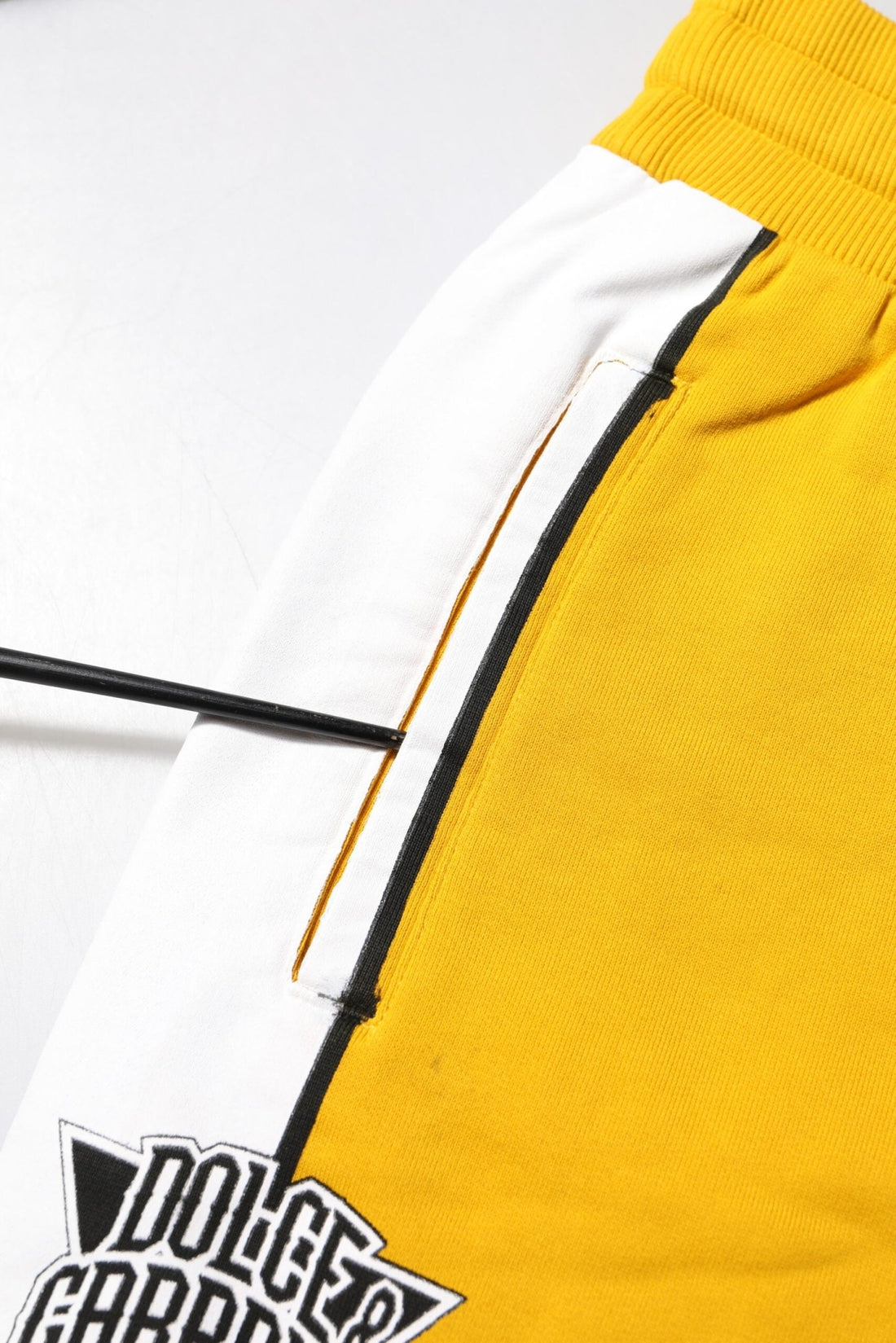 Dolce & Gabbana Yellow Cotton Printed Sweatpants Jogger Pants - RIMODA