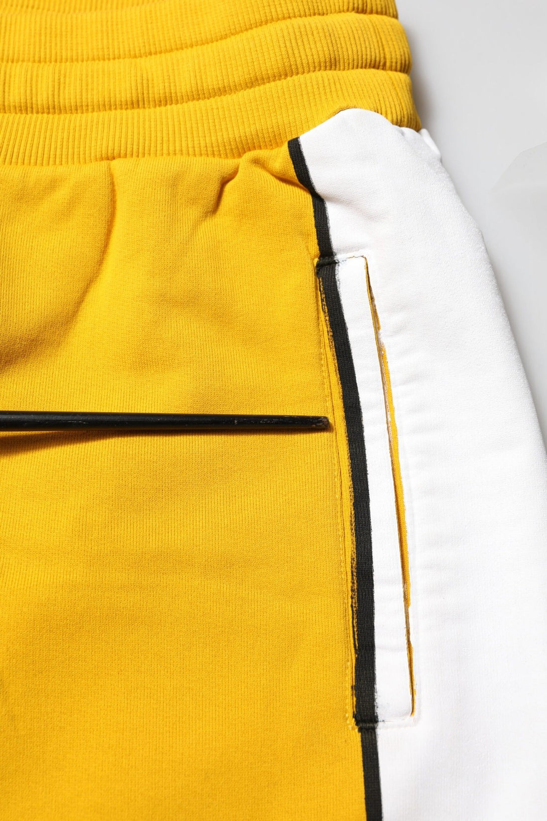 Dolce & Gabbana Yellow Cotton Printed Sweatpants Jogger Pants - RIMODA