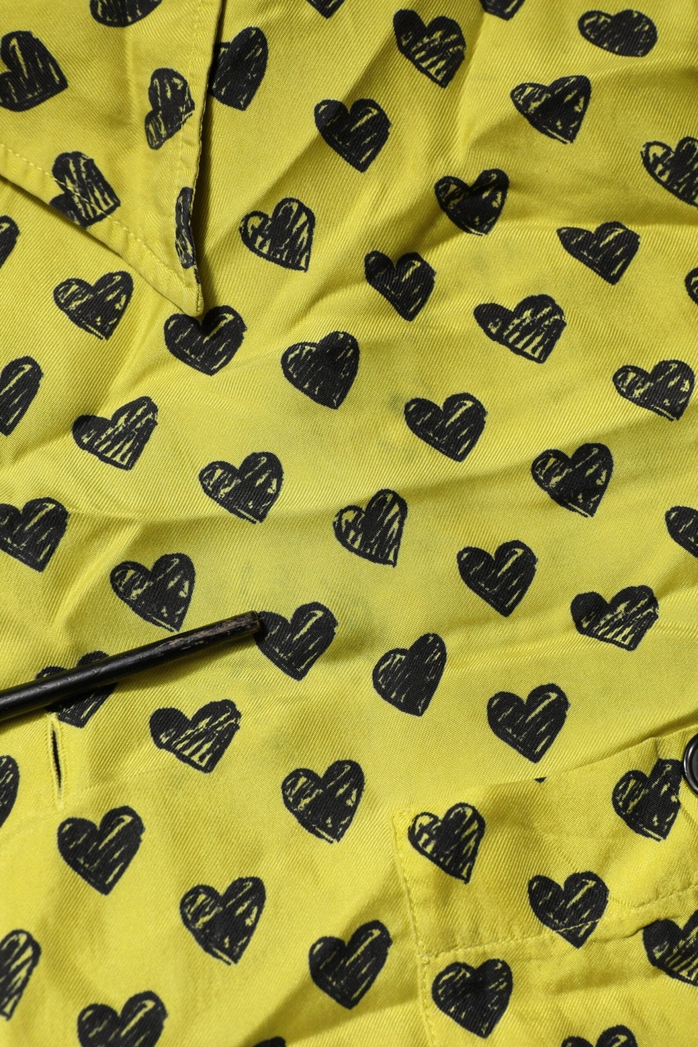 Dolce & Gabbana Yellow Heart Short Sleeves Men Casual Shirt - RIMODA
