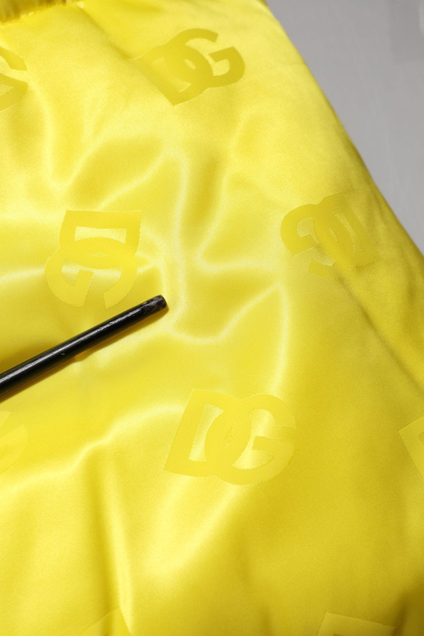 Dolce & Gabbana Yellow Nylon Logo Puffer Bomber Men Jacket - RIMODA